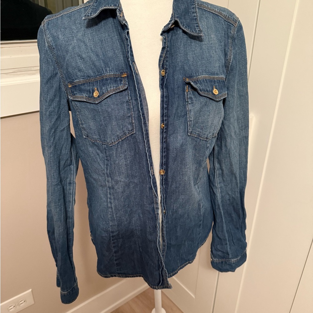 Juicy Couture Blue Denim Top